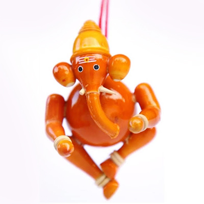 "Etikoppaka Wooden Car Hanging Lord Ganesh B-17 - Click here to View more details about this Product